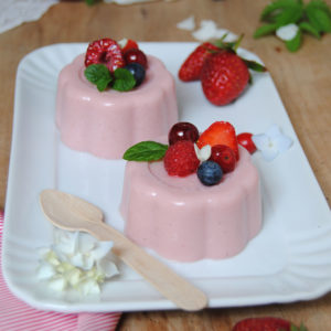 budino di mandorla alla fragola ricetta di pasticciandoconlafranca